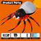 GOOSH 12 FT Width Halloween Inflatable Spider Outdoor Decoration with Magic Light